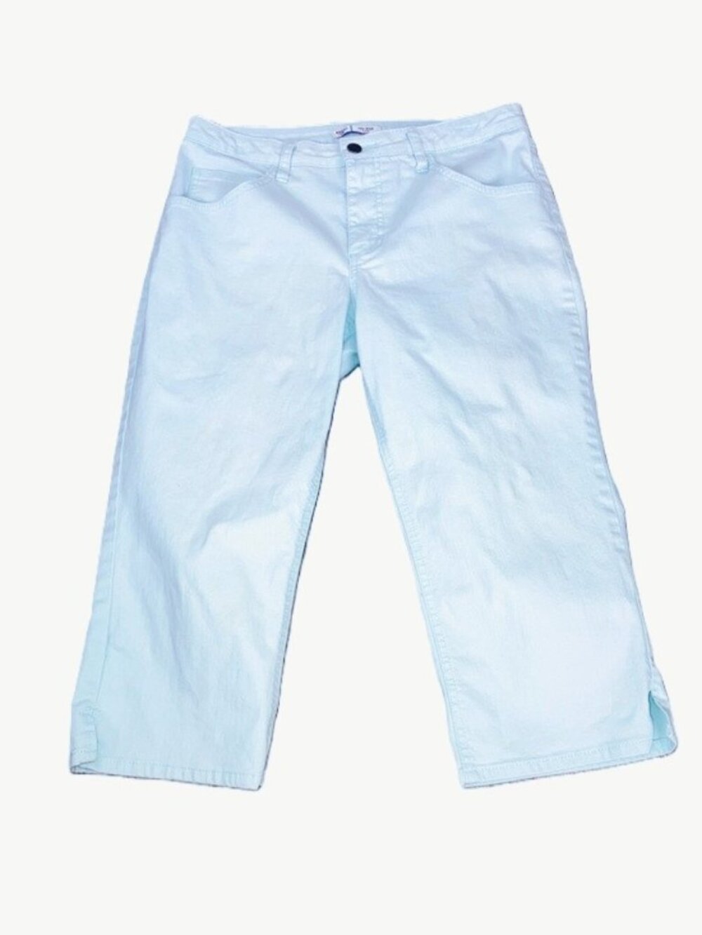 RIDERS by LEE Women’s Mid-Rise Capri Jeans Light Blue Denim Womens Size 10